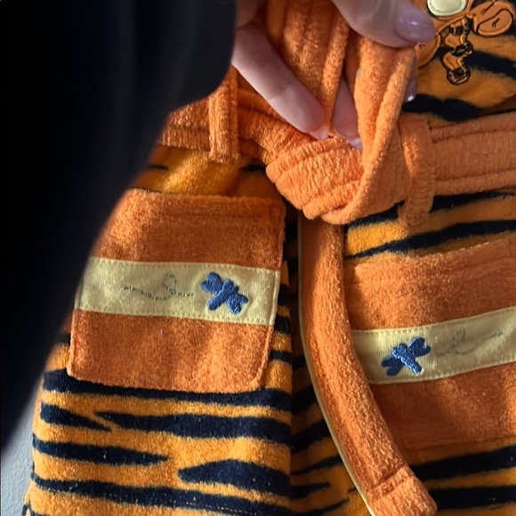 Orange and Black Tigger Striped Robe - Picture 2 of 4
